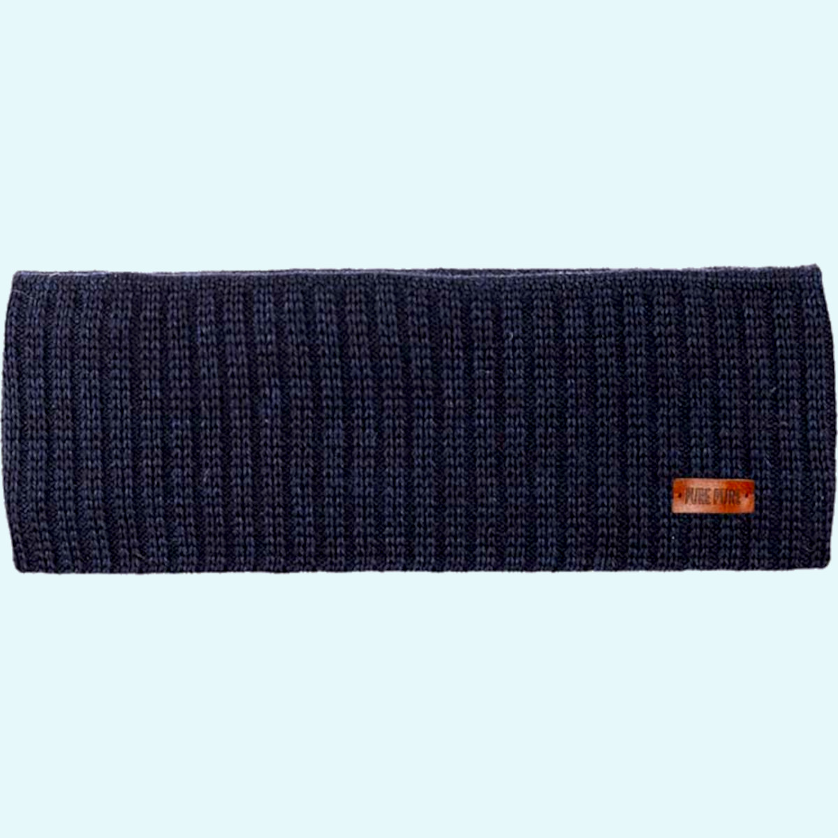Breites Kinder & Erwachsenen Strick-Stirnband mit warmen Wollfleece-Futter aus 100% Merinowolle von Pure Pure - perfekt für den Winter