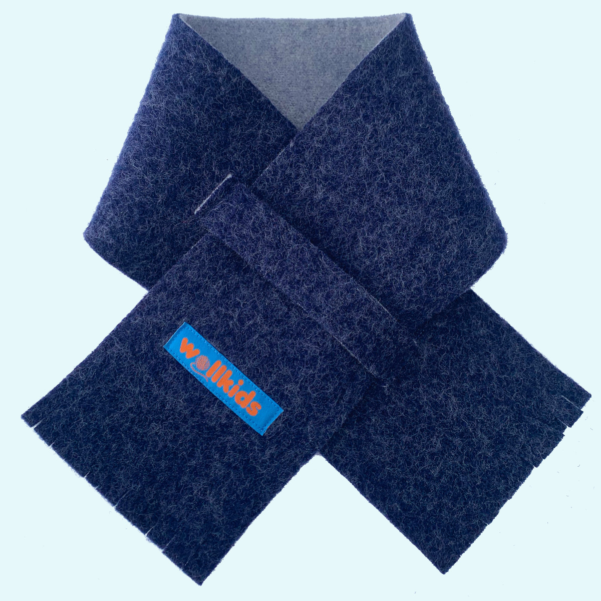 Warmer Doubleface Schal - Sicherheitsschal - Steckschal aus 100% Merinowolle - Handarbeit für den Winter