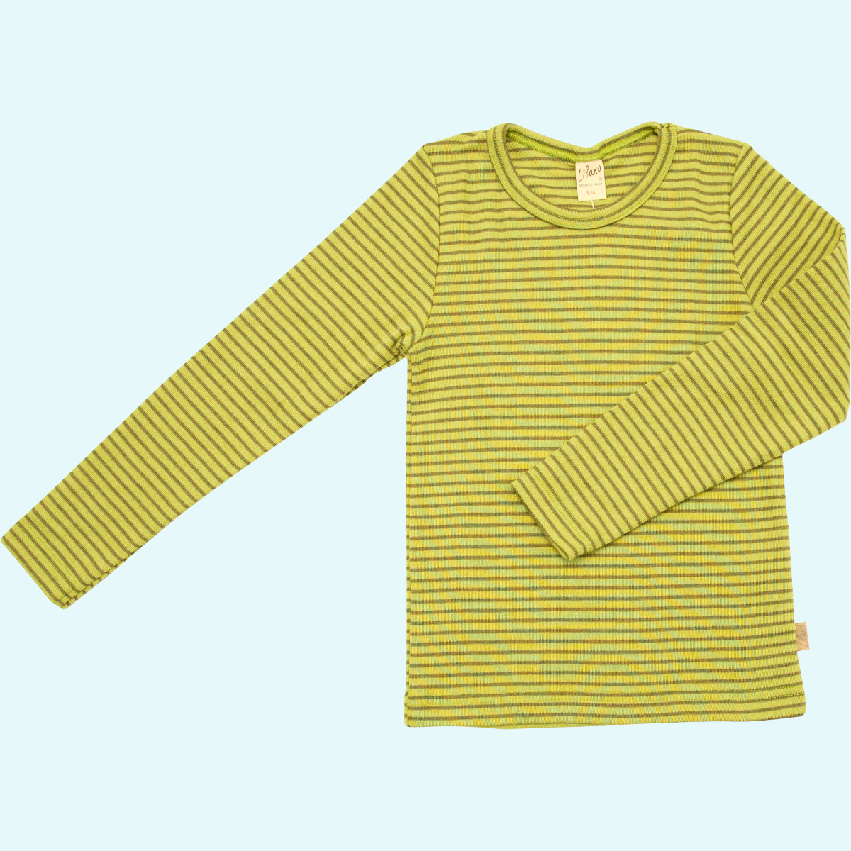 Kinder Shirt langarm aus Wolle & Seide von Lilano - Pullover