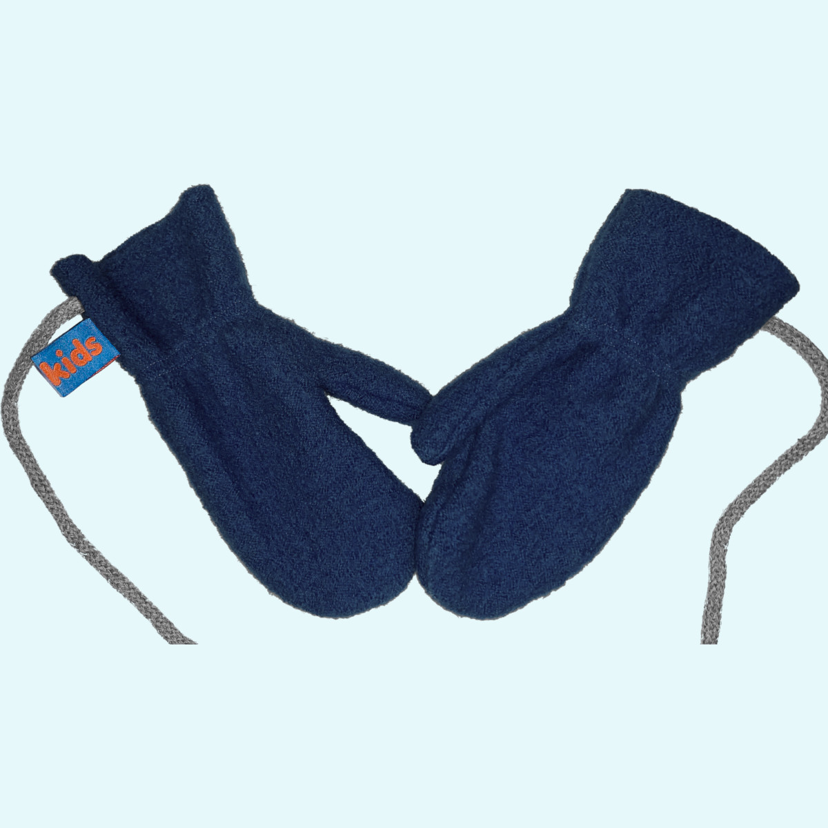Warme Wollkids Baby & Kinder Winter Fäustlinge aus 100% Wollwalk Warme Wollkids Baby & Kinder Walk Handschuhe Fäustlinge aus 100% Wollwalk für den Winter mit Band