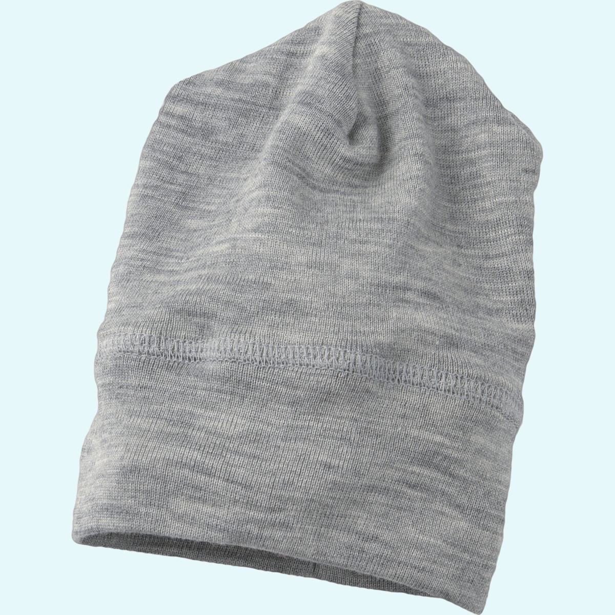 Engel Wolle Seide Mütze für Kinder Baby Kinder Beanie Wolle Seide farbig uni GOTS