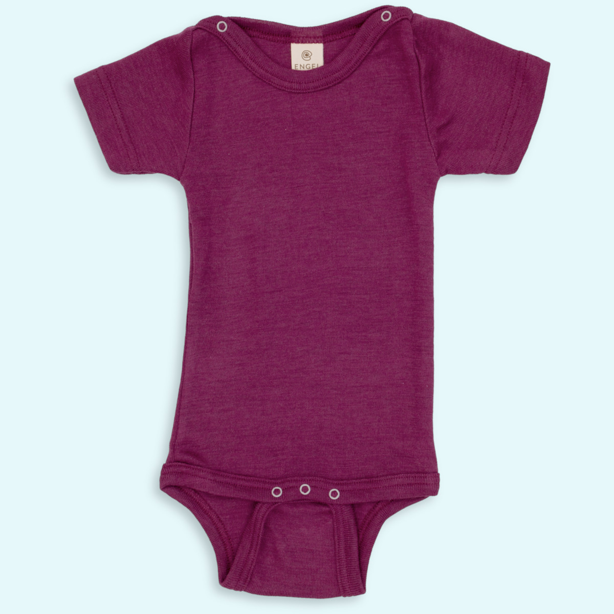 Zarter Engel kurzarm Baby Body aus Merino Wolle/Seide Kurzarm Baby Body aus kbT merino Schurwolle/Seide von Engel - Sommer & Winter ideal bei empfindlicher Haut GOTS