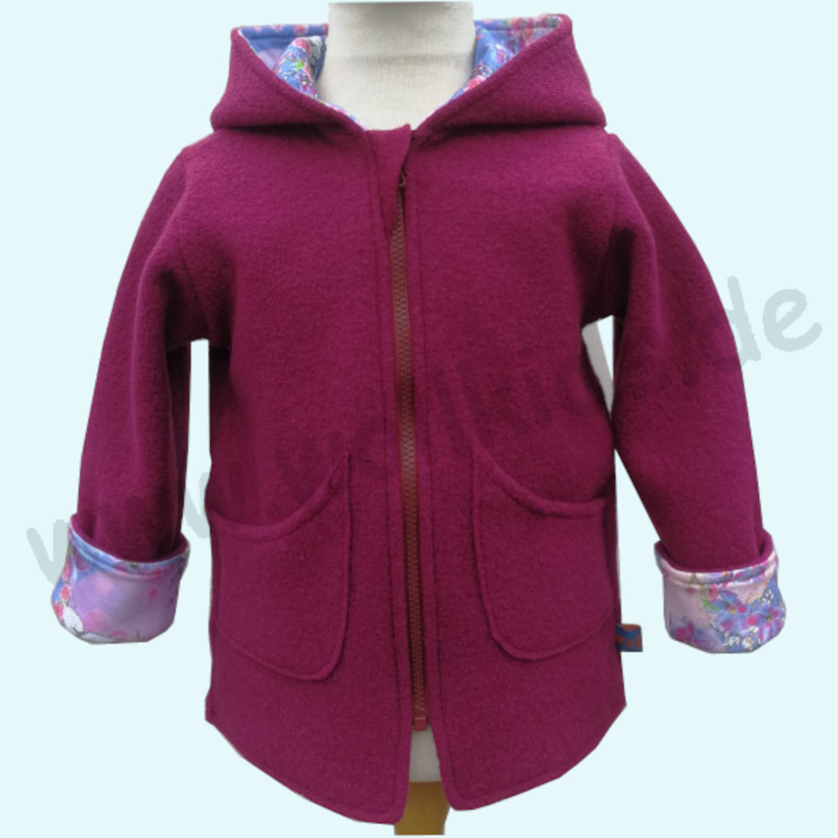 Hol dir den Sommer in Dein Herz - auch im Winter... Walkjacke mit BIO-Baumwollfutter