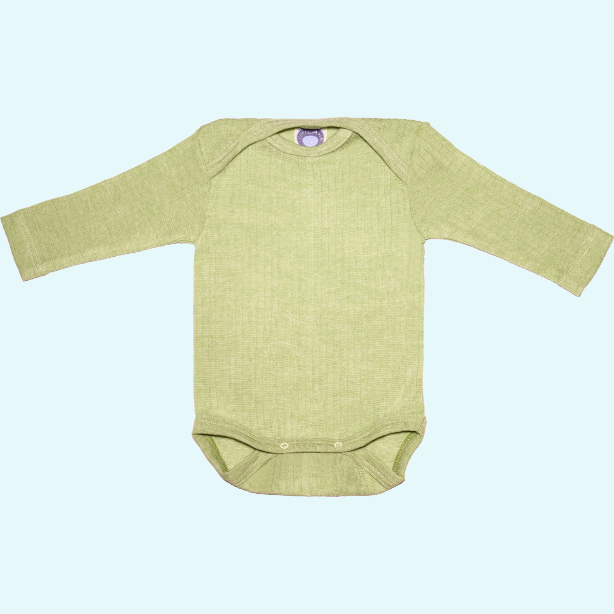Baby Body langarm aus Wolle-Seide-Baumwolle - Cosilana Baby Body langarm aus Wolle-Seide-Baumwolle von Cosilana
