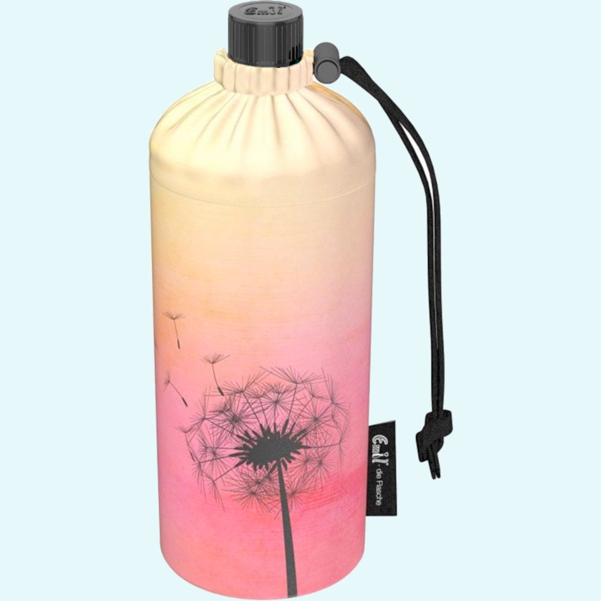 Emil Kinder Trinkflaschen mit Blume des Lebens Schule Emil die Flasche - Kinder Glas-Trinkflaschen für die Schule mit Blume des Lebens & Isolier-Behälter - Die gesunde Trinkflasche