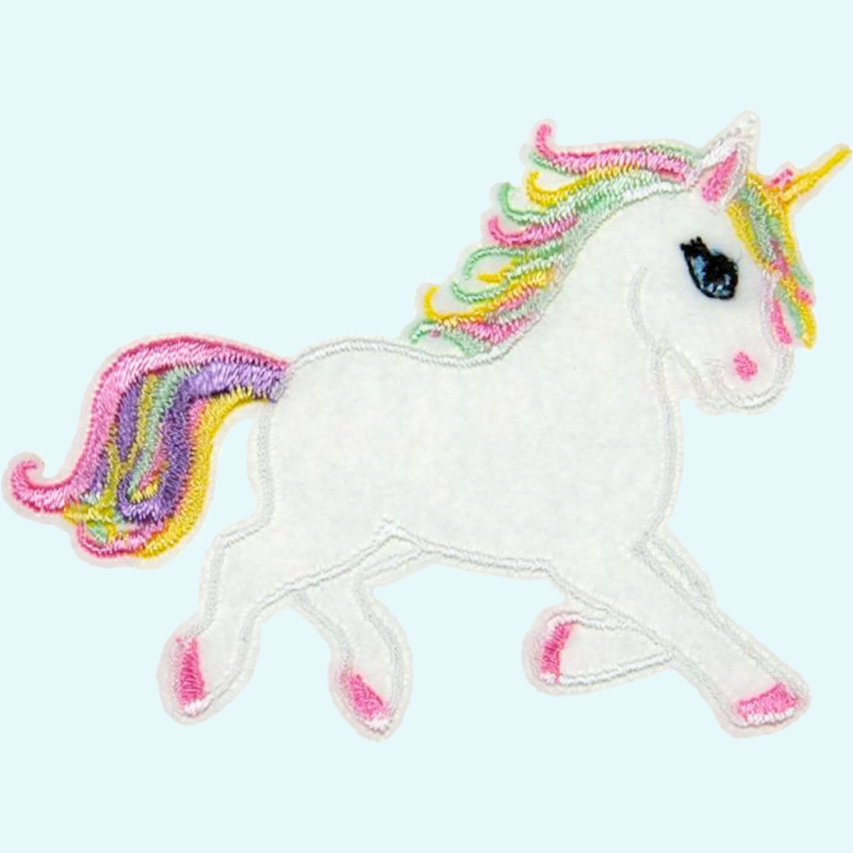 Veno Bügelapplikation Einhorn zum Aufbügeln auf Wollwalk, Kleidung & Stoff Veno Kinder & Erwachsenen Bügelapplikation Einhorn zum Aufbügeln auf Walk, Wollwalk, Kleidung & Stoff