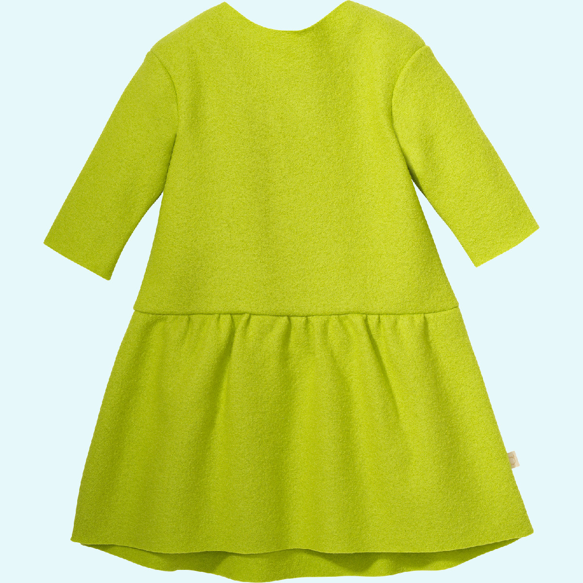 SALE - süßes disana Baby & Kinder Walk-Kleid merino Schurwolle SALE - Süßes disana Baby & Kinder Woll-Walk-Kleid langarm für Mädchen aus kbT merino Schurwolle - GOTS
