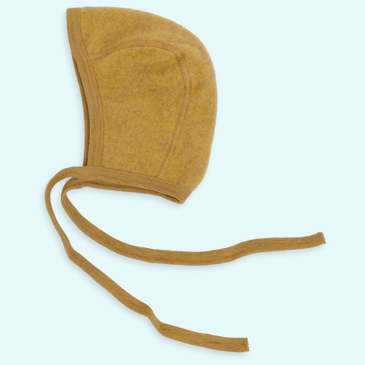 Engel Baby Mütze Wollfleece Baby Häubchen Wollfleece farbig uni IVN BEST