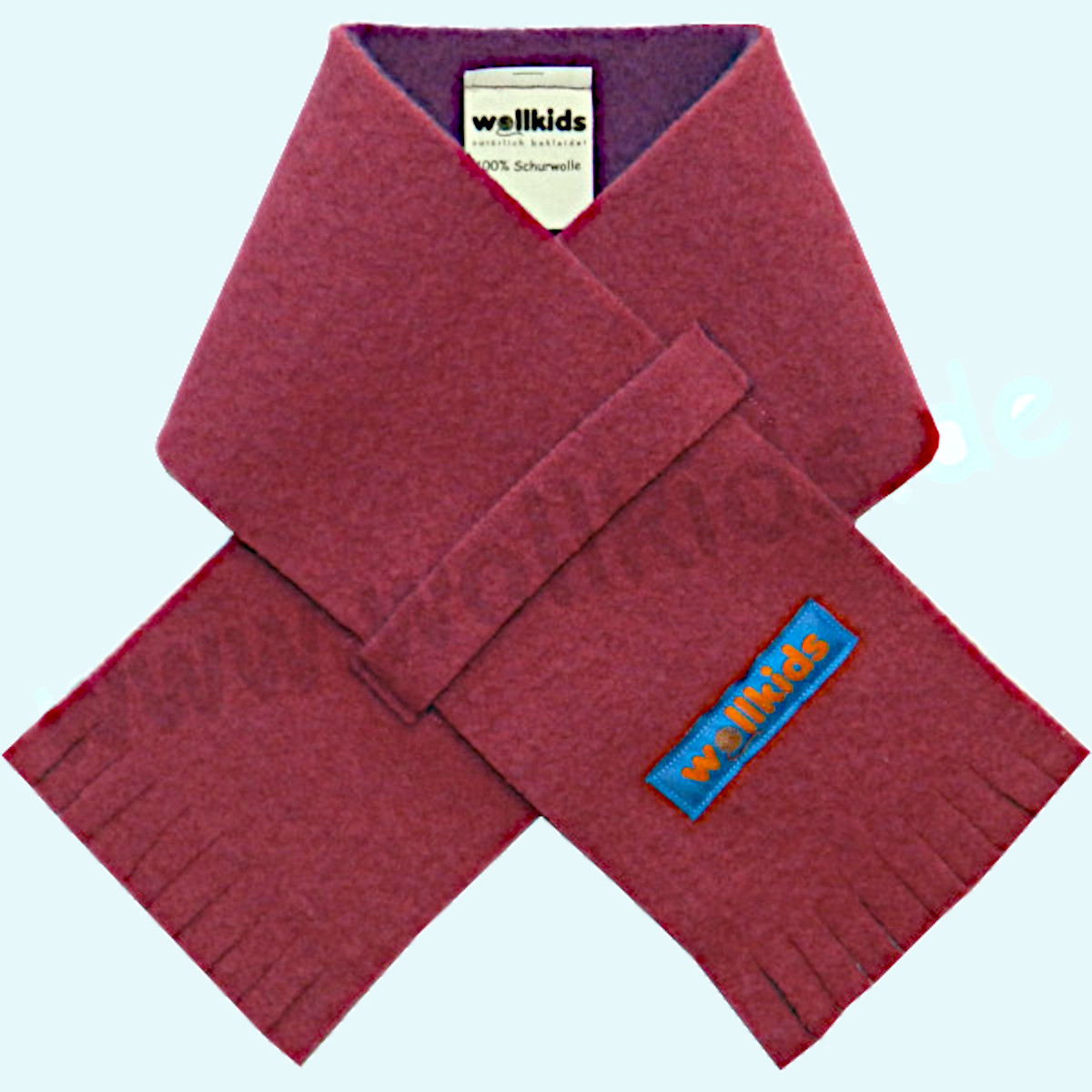 Warmer Doubleface Schal - Sicherheitsschal - Steckschal aus 100% Merinowolle - Handarbeit für den Winter