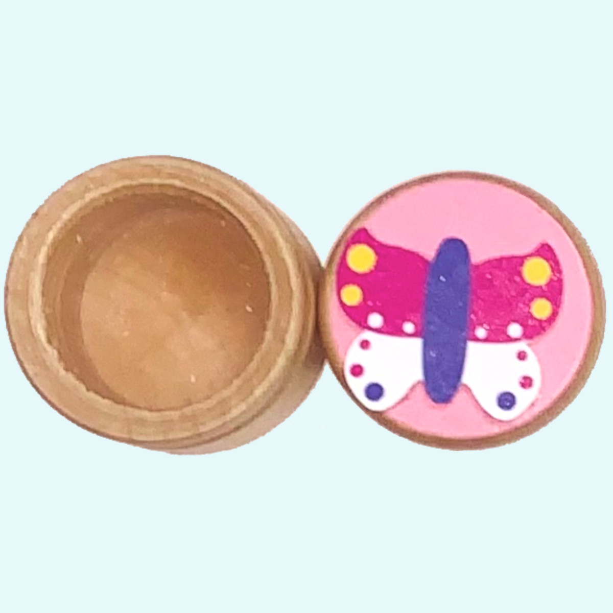 Süße Kinder Milchzahndose aus Holz von GoKi - mit Motiv Süße Kinder Milchzahndose aus Holz von GoKi - mit Motiv