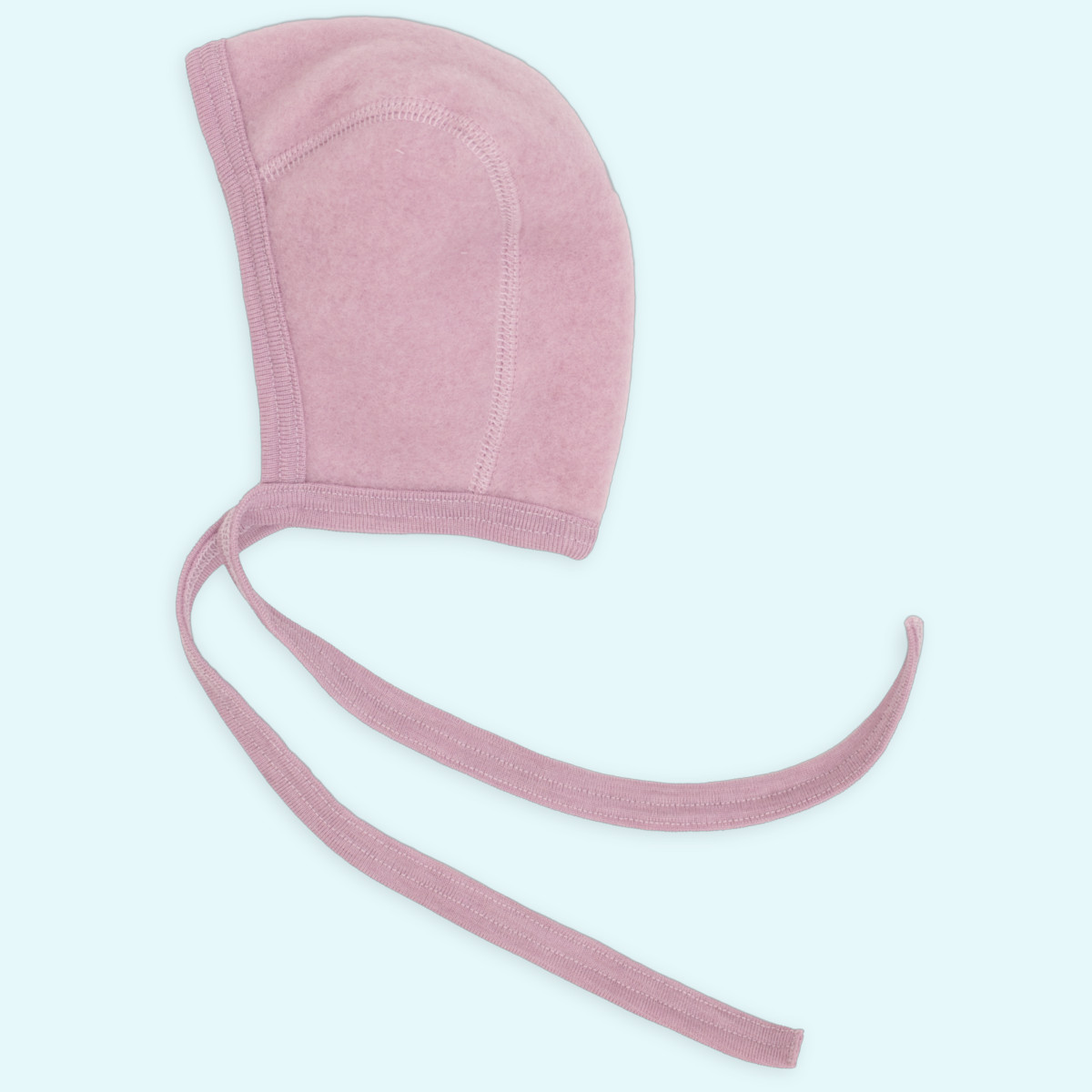 Engel Baby Mütze Wollfleece Baby Häubchen Wollfleece farbig uni IVN BEST