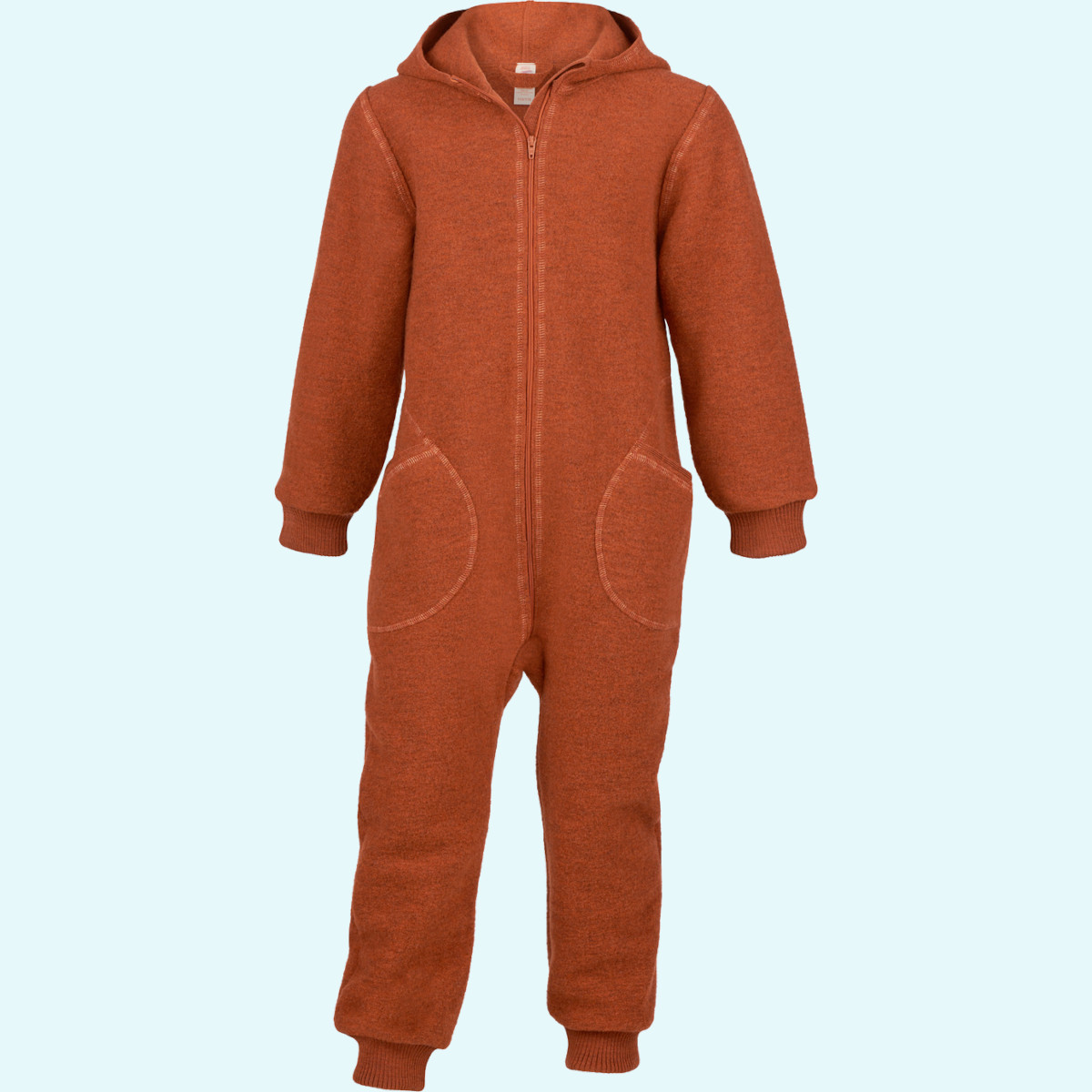 Engel Wollwalk Overall für Kinder Baby Kinder Overall mit Kapuze Schurwoll Walk farbig uni IVN BEST