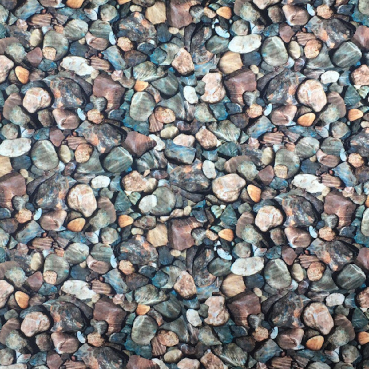 Swafing Kieselsteine - Baumwolle - Webware - tolle Qualität - wunderschön Steine braun