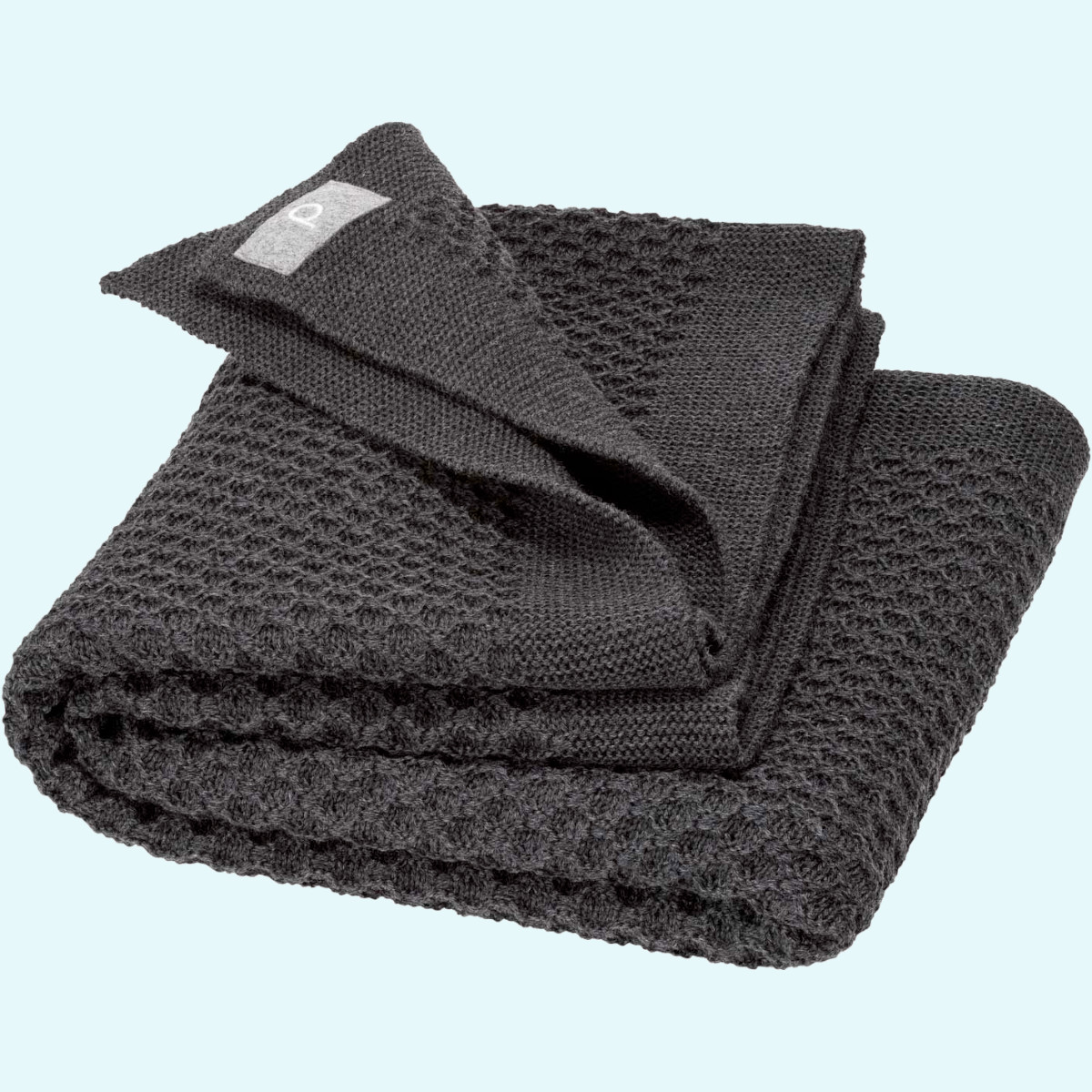 Warme disana Strick-Kuscheldecke für Erwachsene Merino-Schurwolle Große warme disana Erwachsenen Waben-Strick-Kuscheldecke 135x200 aus BIO merino Schurwolle - Winter-Decke GOTS