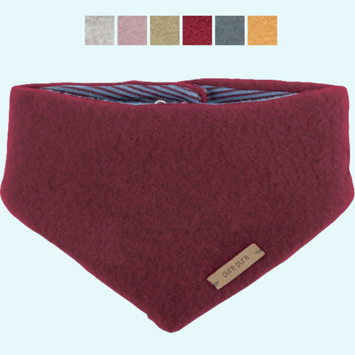 Kuscheliges Kinder Wollfleece Halstuch von Pure Pure 100% Merinowolle Baby & Kinder Wollfleece Halstuch von Pure Pure aus 100% Merinowolle mit Druckknöpfen