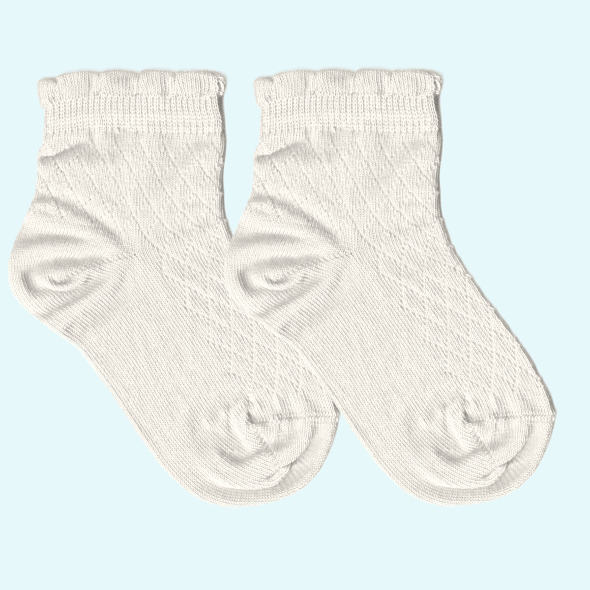 Mädchen Sneaker Socken mit Rüschen - Grödo Bio Baumwolle Schicke Mädchen Sneaker Socken mit Rüschen aus Bio Baumwolle von Grödo