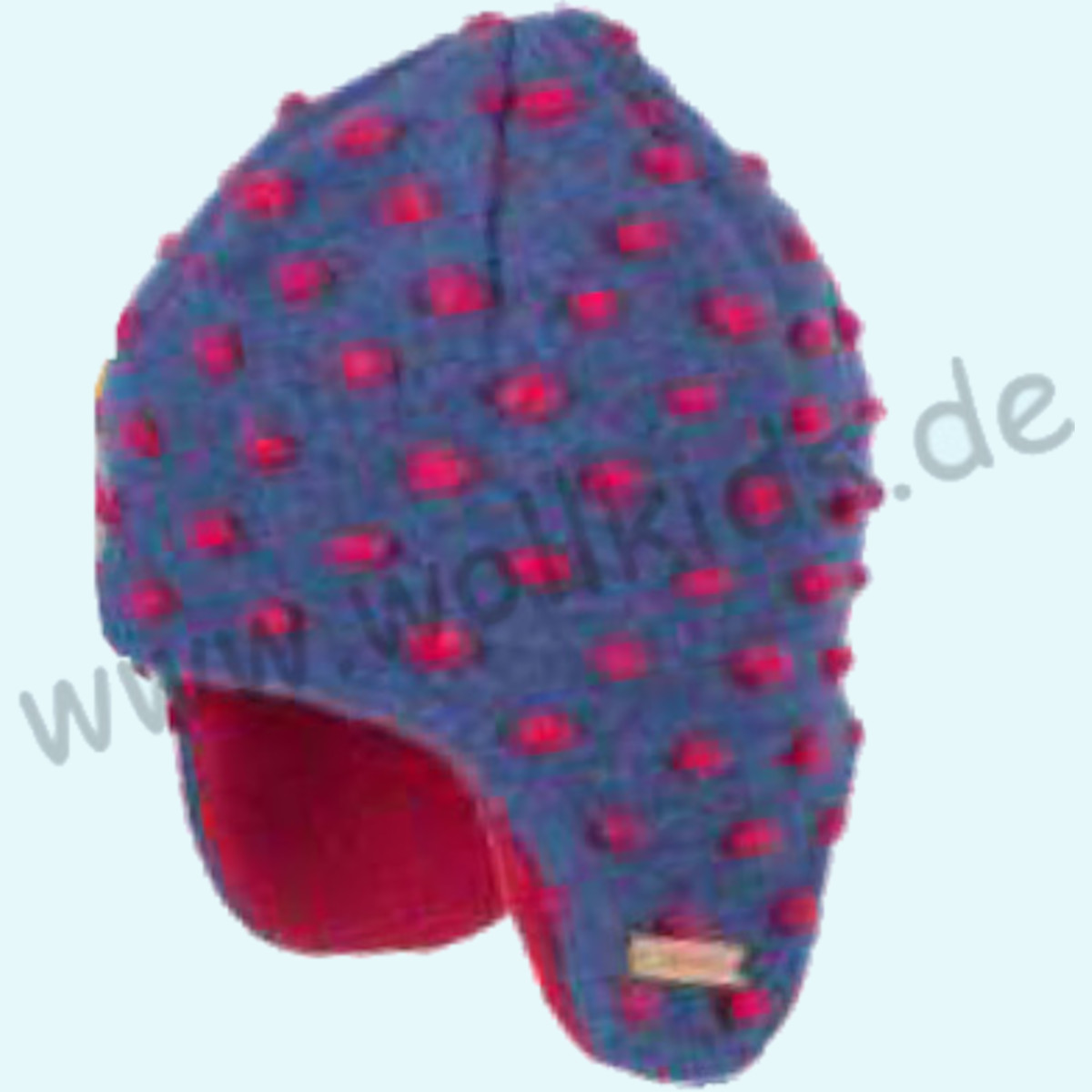 SALE - Dicke & warme Kinder Mütze mit Ohren von Pure Pure aus Wollfleece - perfekt im Winter - rot 49