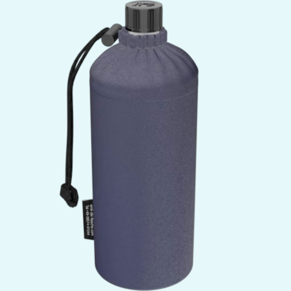 Große 0,75l Emil Glas-Trinkflasche mit Blume des Lebens Große 0,75 Liter Emil die Flasche Glasflasche für Kinder & Erwachsene mit Blume des Lebens & Isolierbehälter - Die gesunde Trinkflasche