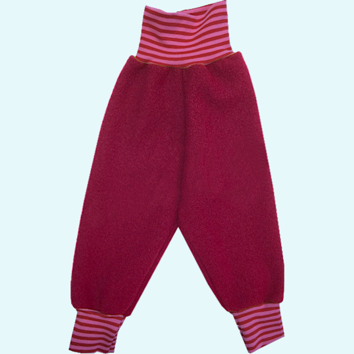 Wollkids Mädchen Wollwalk Hose für den Waldkindergarten rot/rosa Warme Wollkids Mädchen Wollwalk Hose für den Waldkindergarten im Winter mit Bio Baumwolle - Farbe rot/rosa