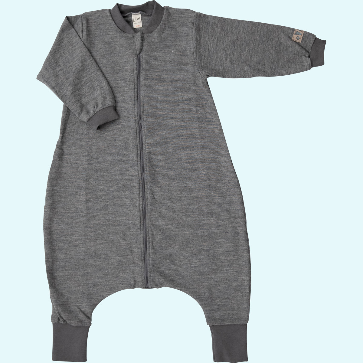 Toller Lilano Lauf-Schlafsack für Baby & Kind aus Merino-Wolle-Seide Traumhafter Lilano Baby & Kinder Lauf-Schlafsack aus BIO merino Wolle/Seide langarm ohne Fuß mit Reißverschluss