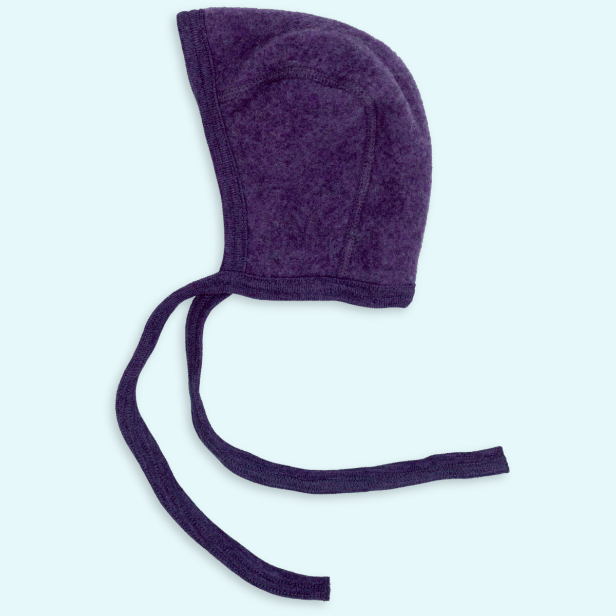 Engel Baby Mütze Wollfleece Baby Häubchen Wollfleece farbig uni IVN BEST