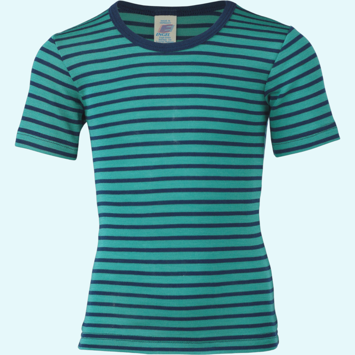 Kuscheliges Engel Kinder Shirt kurzarm Merino Wolle/Seide Engel Kinder Shirt/Hemd kurzarm aus BIO merino Schurwolle/Seide für Jungen & Mädchen - Sommer & Winter ideal bei empfindlicher Haut GOTS
