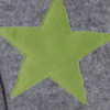 Fleece: grau Stern olive