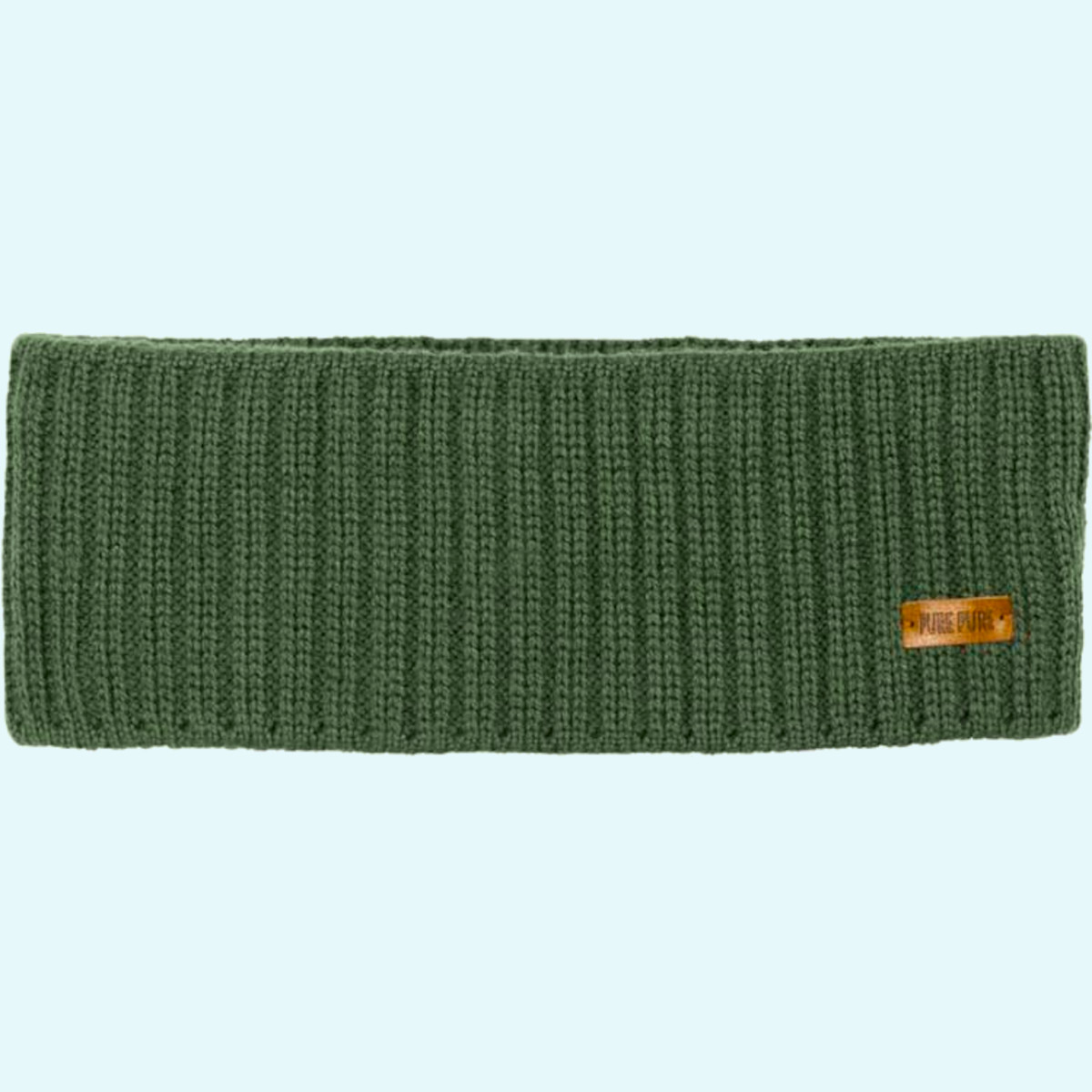 Breites Kinder & Erwachsenen Strick-Stirnband mit warmen Wollfleece-Futter aus 100% Merinowolle von Pure Pure - perfekt für den Winter