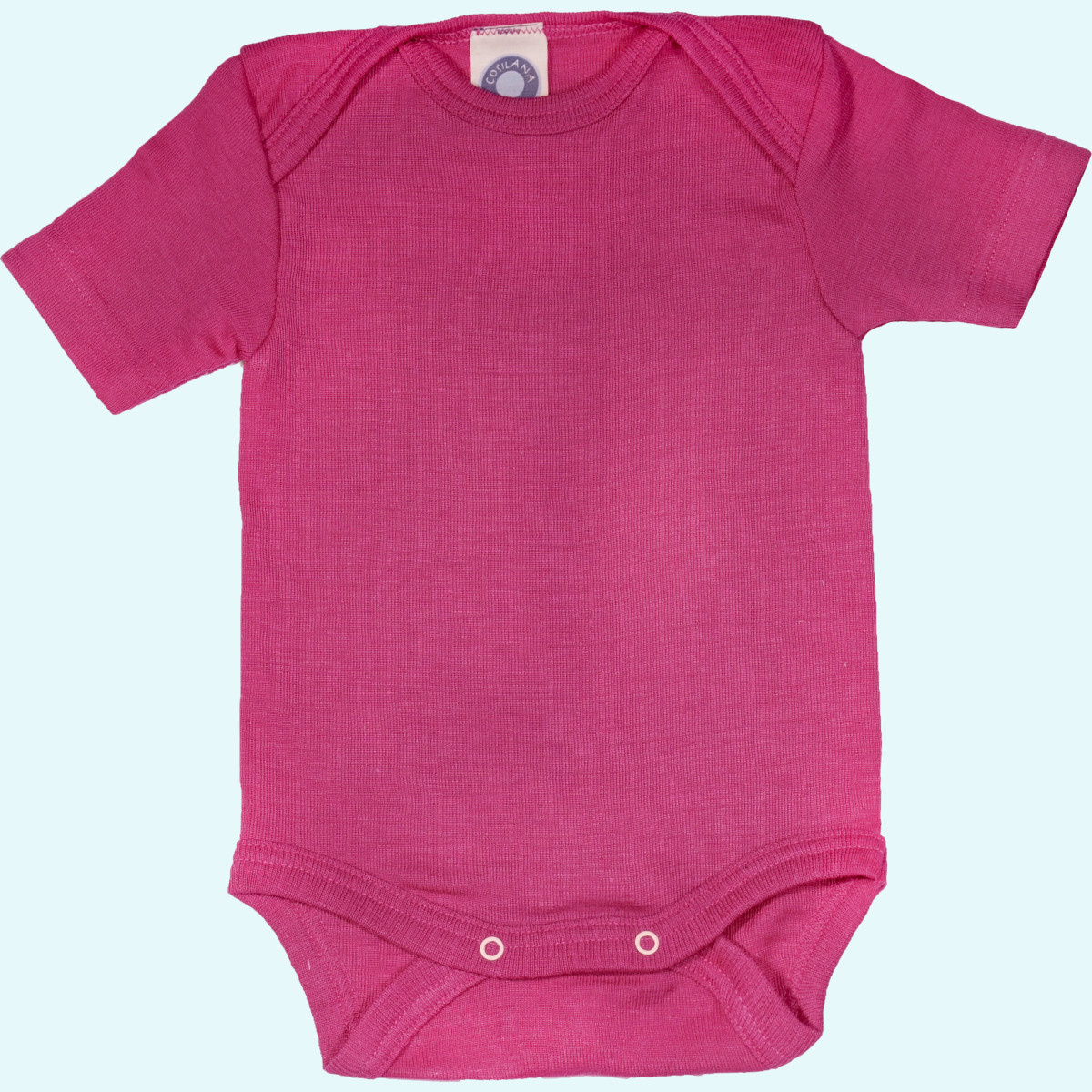 Weicher Baby Body kurzarm Merinowolle Seide Cosilana Baby Body kurzarm einfarbig von Cosilana aus kbT merino Schurwolle/Seide - ideal im Winter & bei empfindlicher Haut GOTS