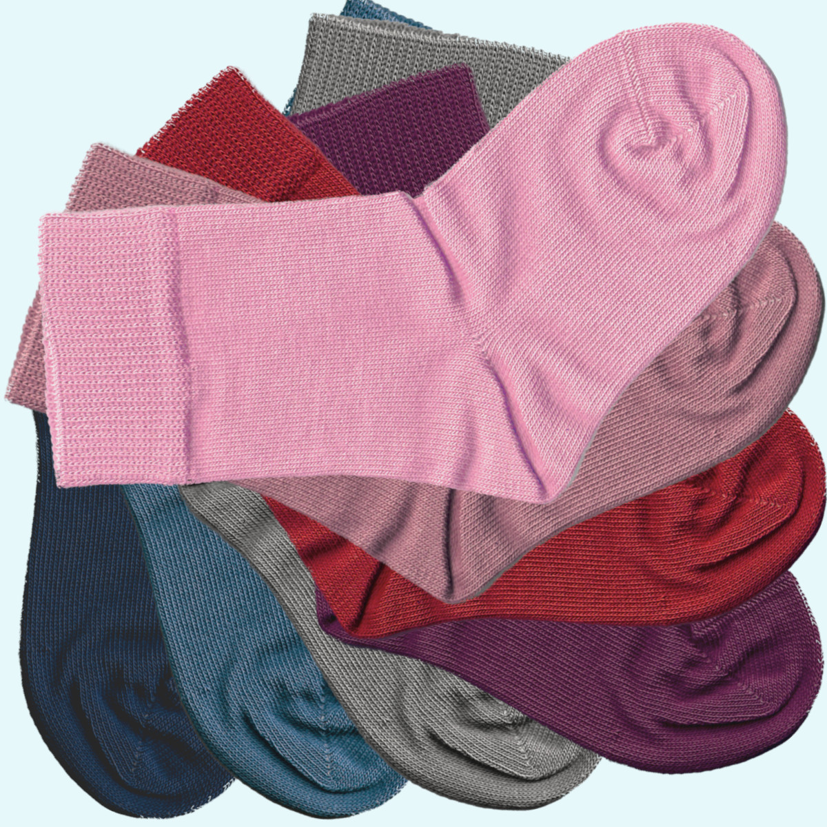 Must-Have BASIC - Socken aus feiner BIO Baumwolle in vielen Farben