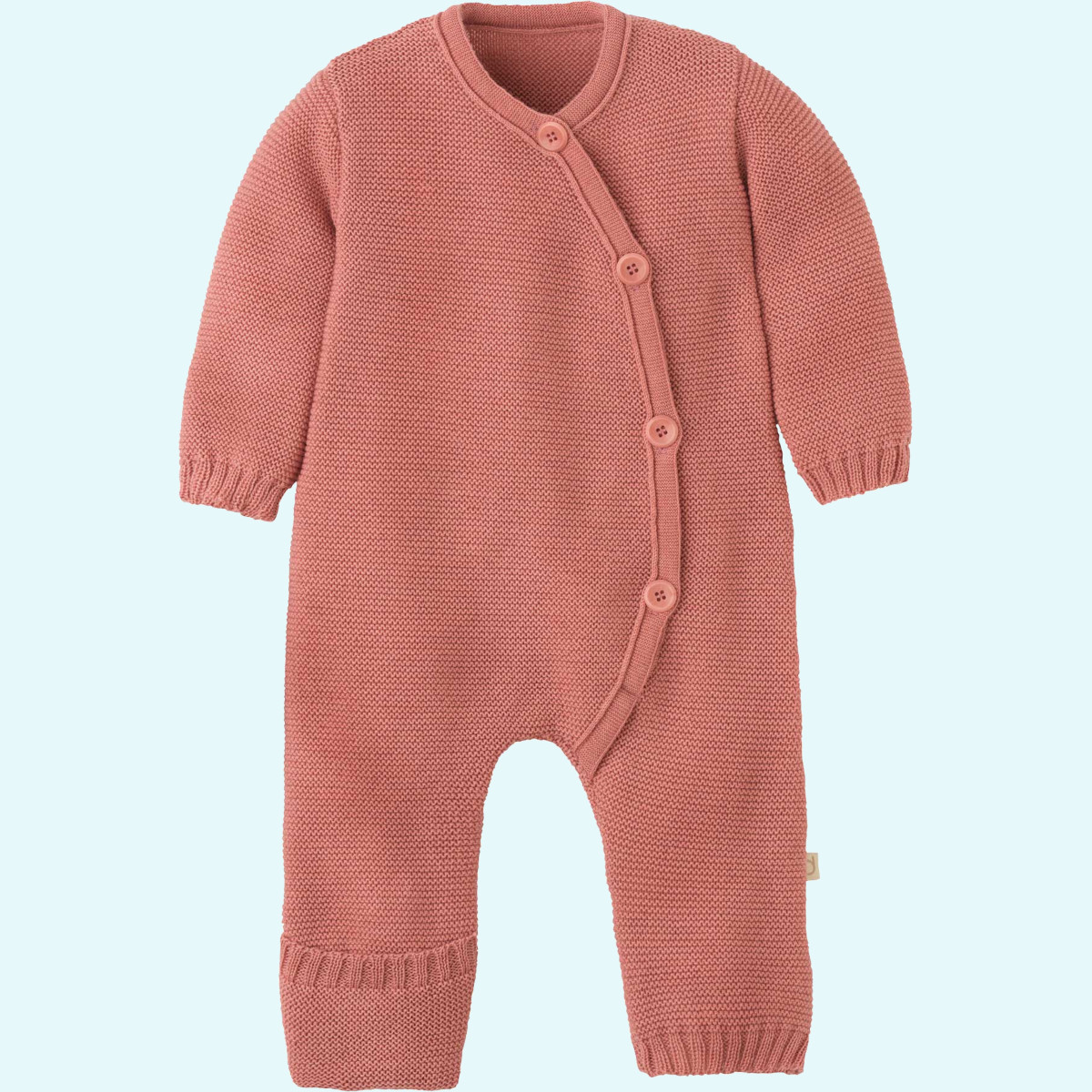 Süßer muckeliger disana Baby indoor Strick-Overall/Wollanzug/Schlafanzug aus BIO merino Schurwolle für Winter Tage & Nächte GOTS