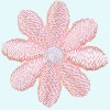 Blume: 20mm rose/weiß