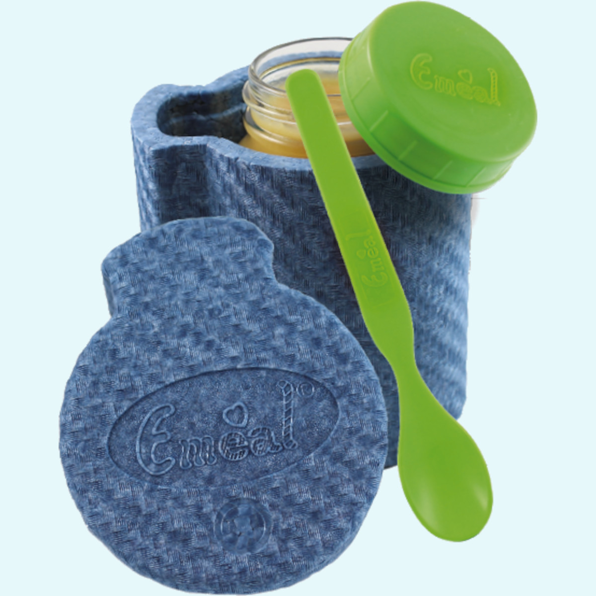 Emil Baby Essglas für unterwegs mit Isolier-Behälter Emil Emeal© - Baby Essglas für Mahlzeit/Nahrung - Thermbehälter-Glas für unterwegs