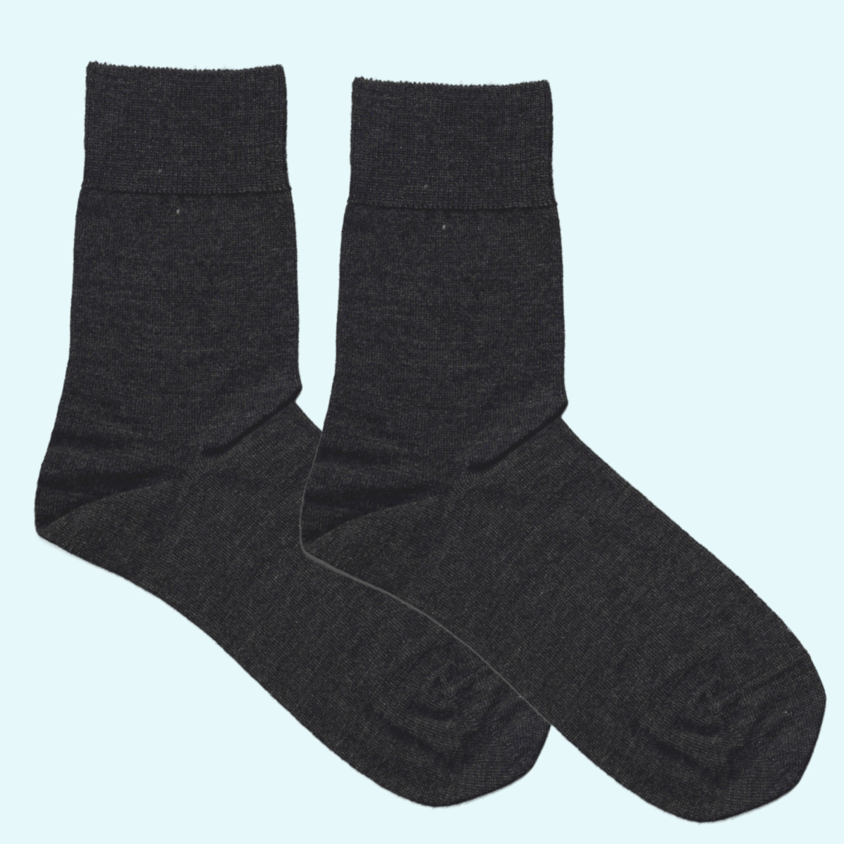 Feine Socken für Damen & Herren aus 100% Merinowolle - Grödo anthrazit Zarte Socken für Damen & Herren aus 100% Schurwolle von Grödo - Feinstrick anthrazit