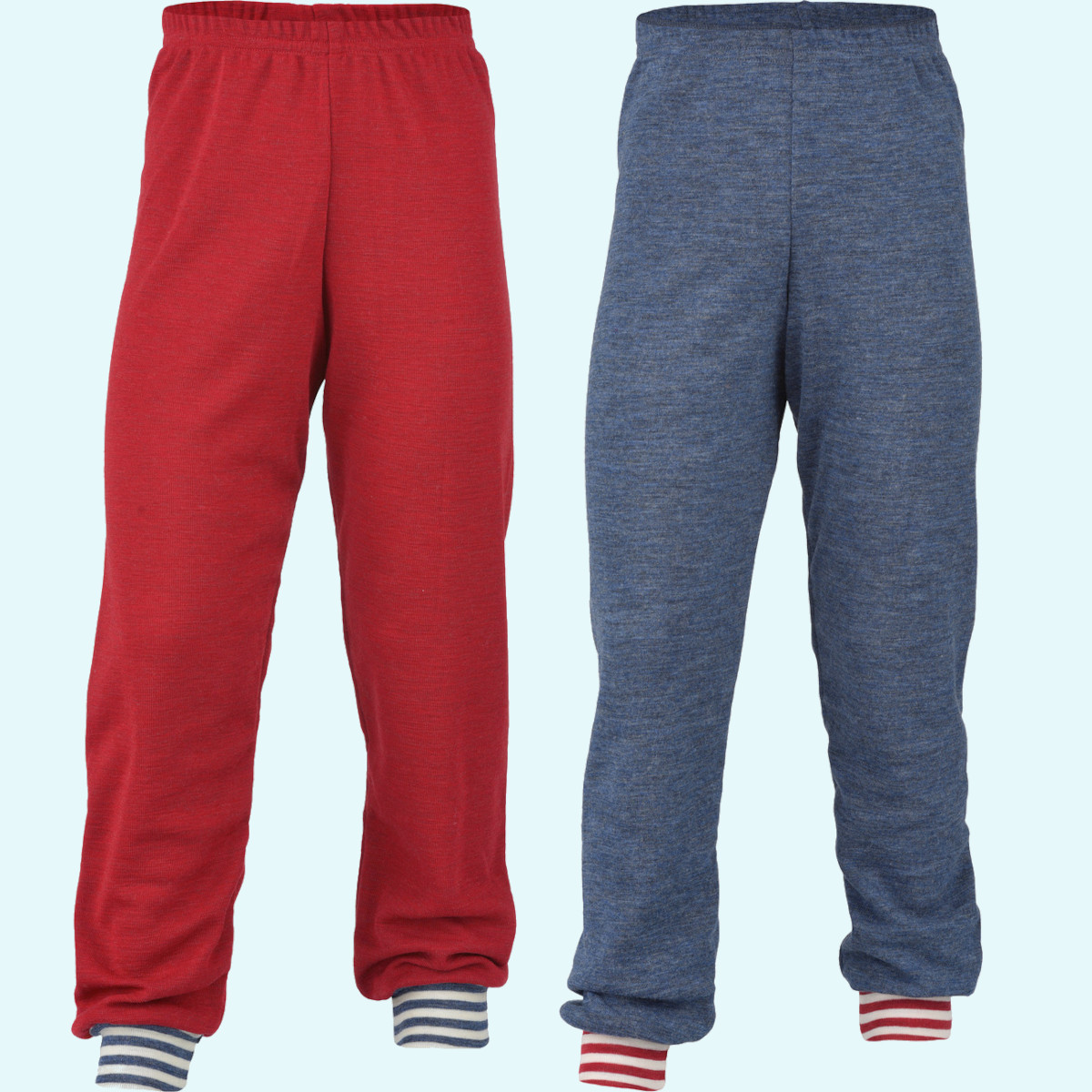 Merinowolle lange Unterhose für Kinder Kinder lange Unterhose Schurwolle farbig uni IVN BEST