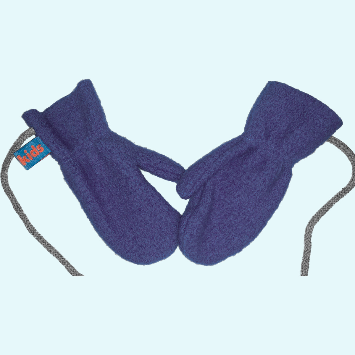 Warme Wollkids Baby & Kinder Winter Fäustlinge aus 100% Wollwalk Warme Wollkids Baby & Kinder Walk Handschuhe Fäustlinge aus 100% Wollwalk für den Winter mit Band