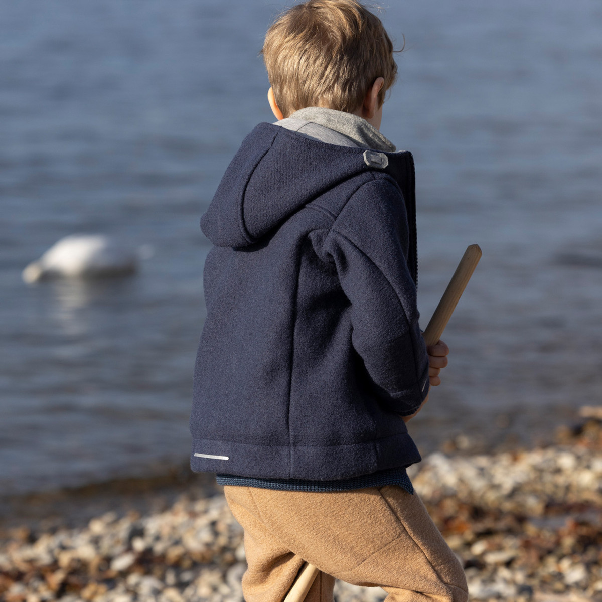 Disana Outdoor-Jacke aus Merino Wollwalk - mit vielen Details - richtig-warme Winterjacke