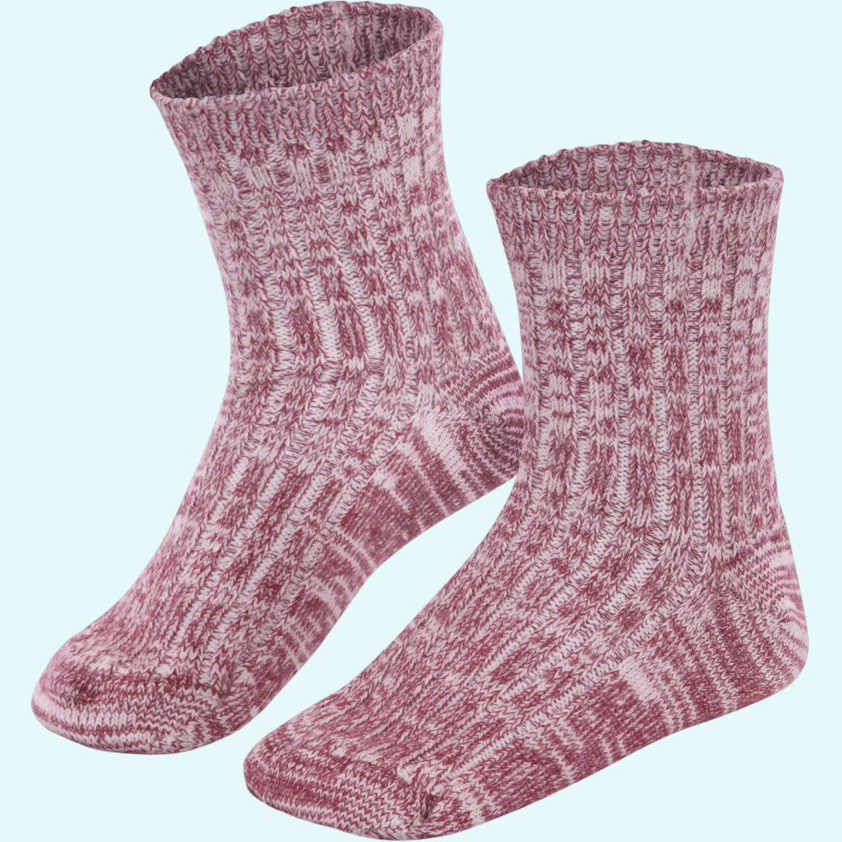 Dicke Wintersocken im Norweger-Strick für Kinder aus Merino Schurwolle  - GOTS