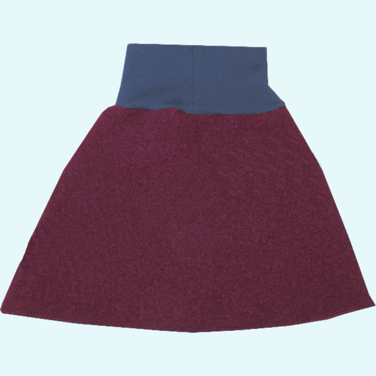 Süßer Wollkids Kinder Wollrock kurz/midi aus 100% Wollwalk rot/blau Süßer Wollkids Kinder Wollrock Wickelrock kurz/midi aus 100% Wollwalk für den Sommer & Winter - Farbe rot/blau