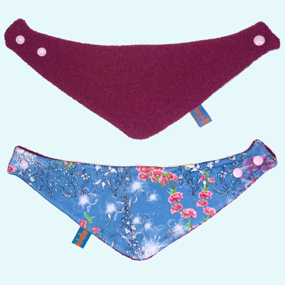Warmes Wollkids Baby Walk Dreieckstuch aus 100% Wolle & Baumwolle Warmes Wollkids Baby & Kinder Wollwalk Halstuch Dreieckstuch gefüttert aus 100% Wolle & Baumwolle für den Winter