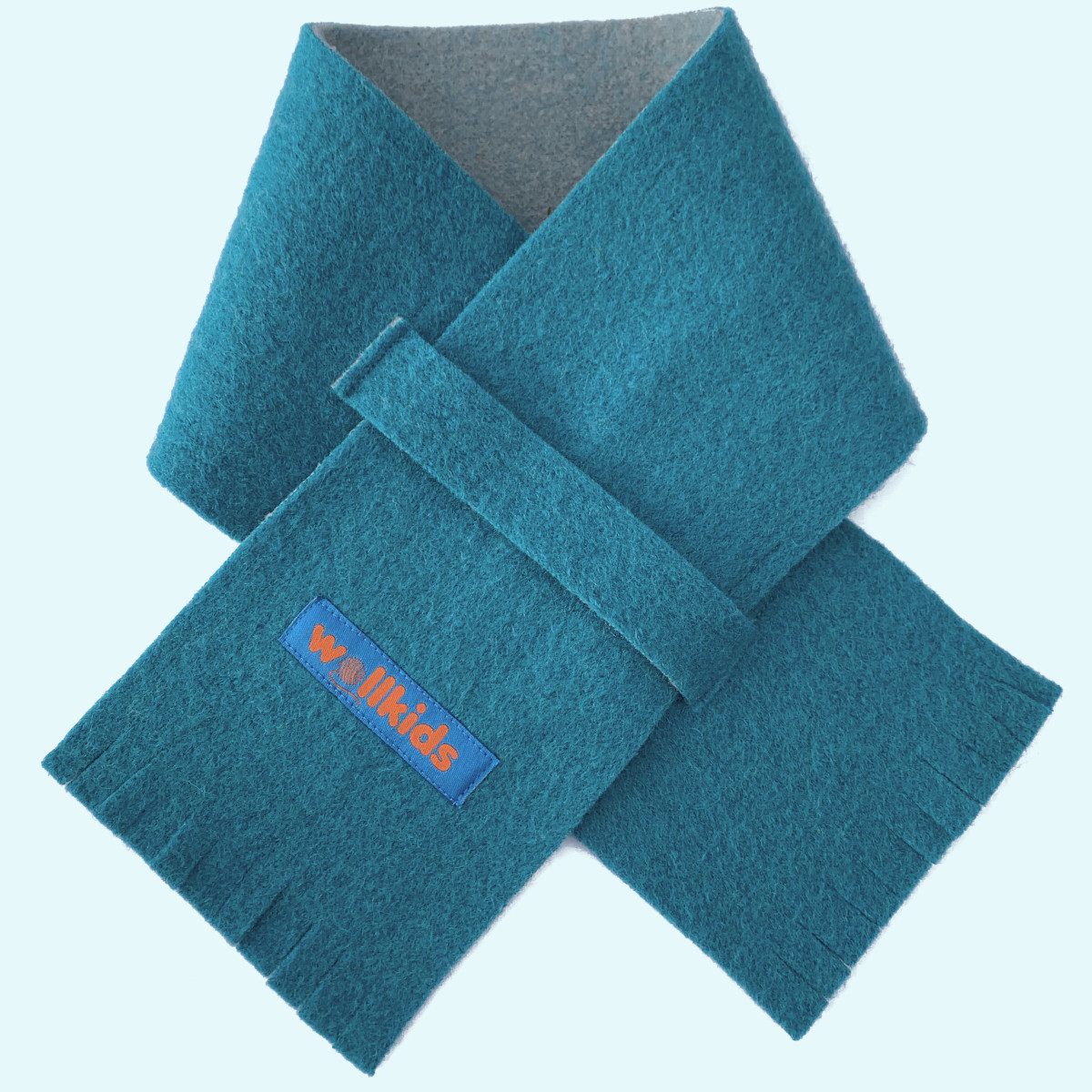 Warmer Doubleface Schal - Sicherheitsschal - Steckschal aus 100% Merinowolle - Handarbeit für den Winter