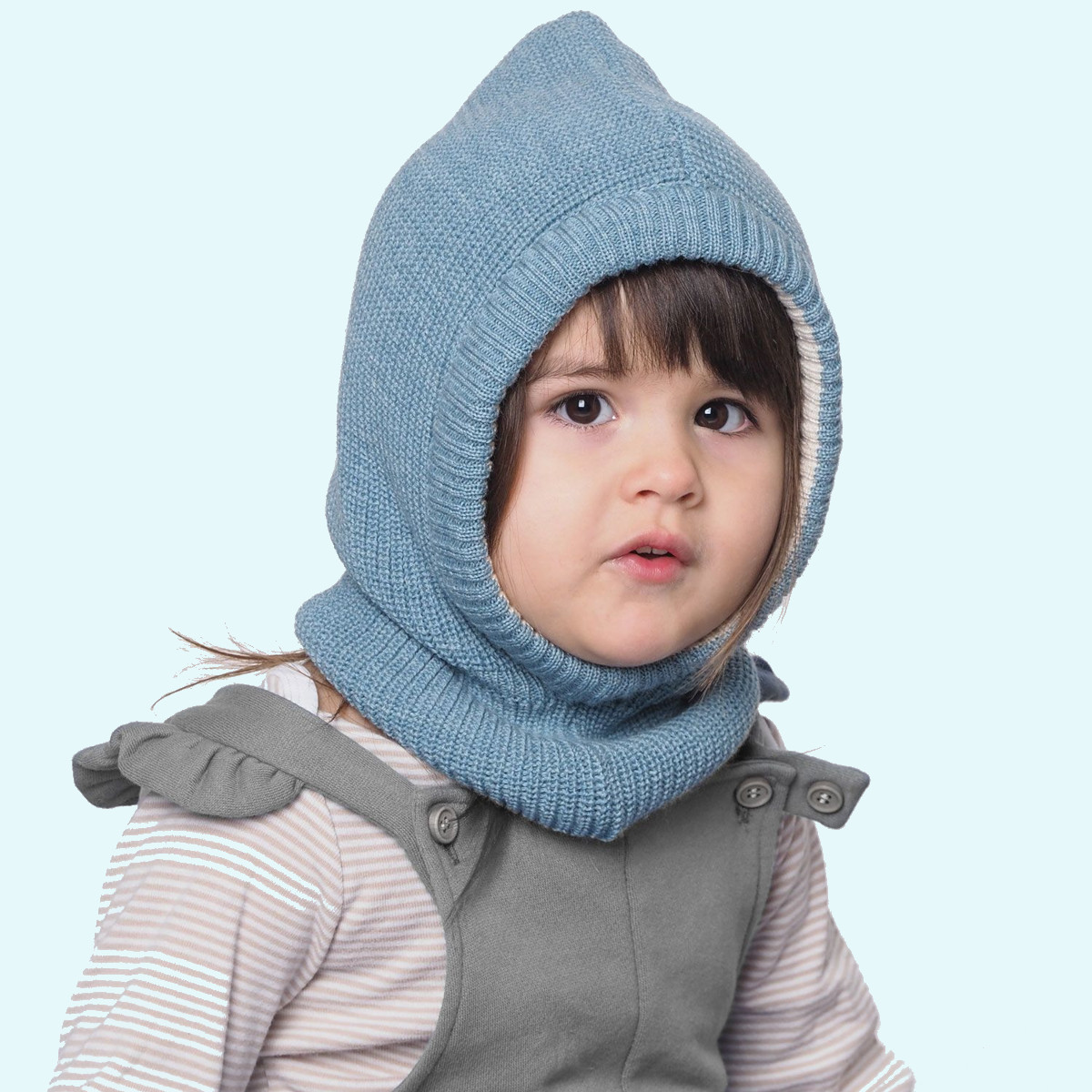 Schlupfmütze für Kinder im Winter ab 2 Jahre Der Winter kann kommen: Schlupfmütze ⛄ Mütze ⛄ aus BIO Schurwolle - uni - GOTS