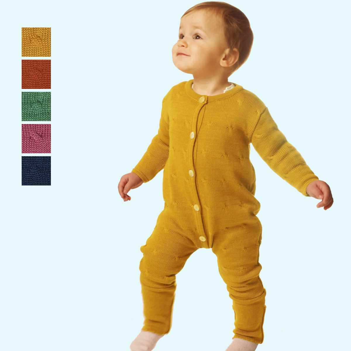 ❄ Strickoverall Twist ❄ Overall aus BIO Schurwolle - viele Farben - GOTS