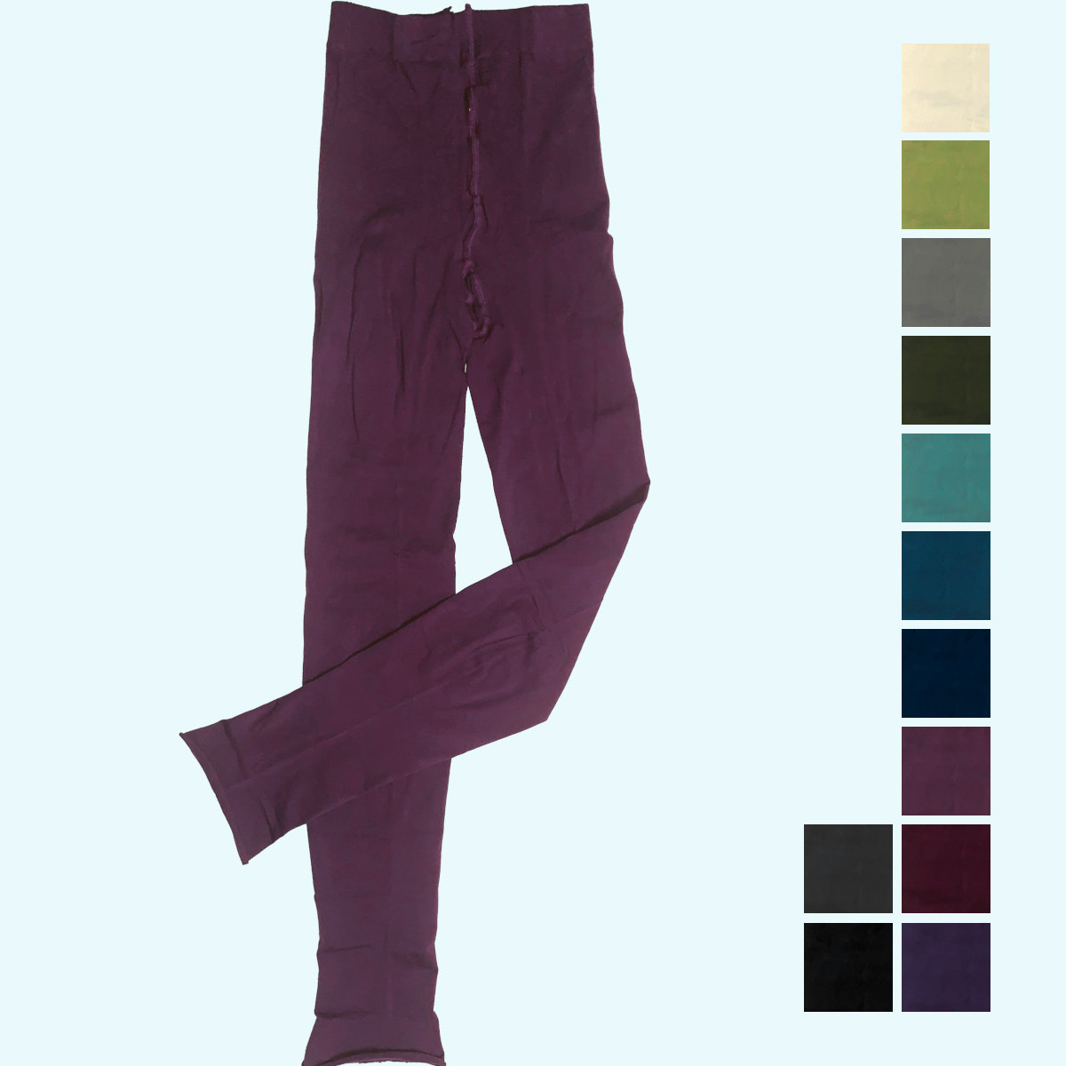 Damen Feinstrumpf Leggin aus BIO Baumwolle blickdicht - viele Farben - GOTS