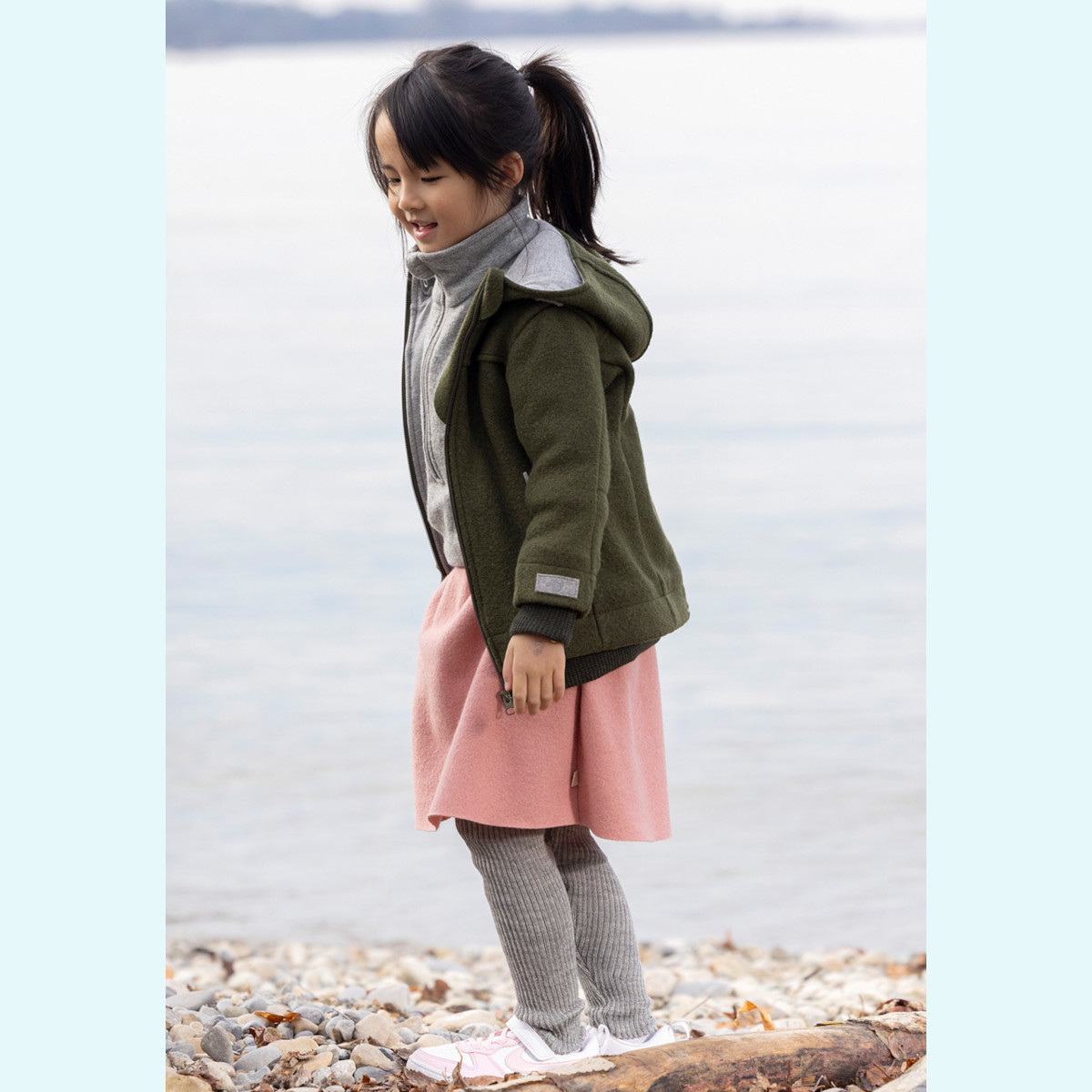 Disana Outdoor-Jacke aus Merino Wollwalk - mit vielen Details - richtig-warme Winterjacke