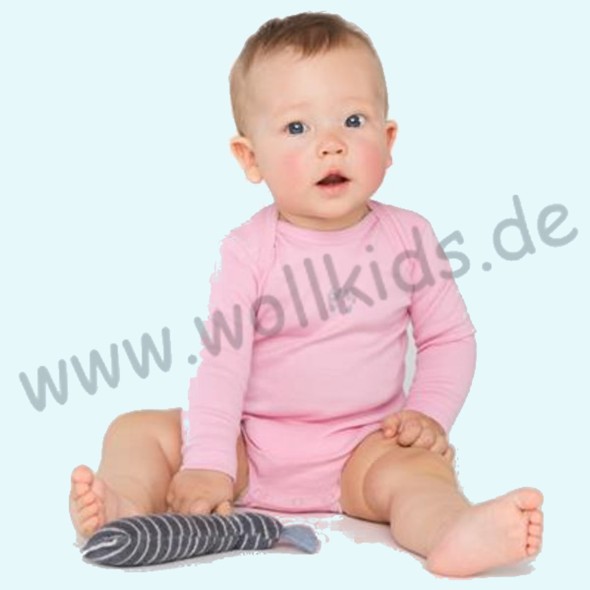 Süßer langarm Baby Body aus 100% Bio Baumwolle - Living Crafts Langarm Baby Body aus 100% Bio Baumwolle von Living Crafts