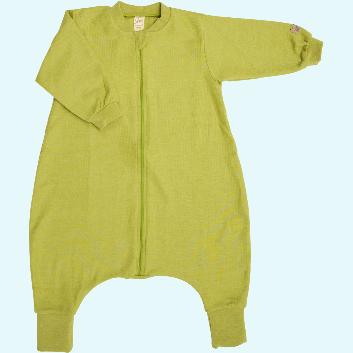 Baby Schlafsack mit Füßen aus Wolle & Seide von Lilano