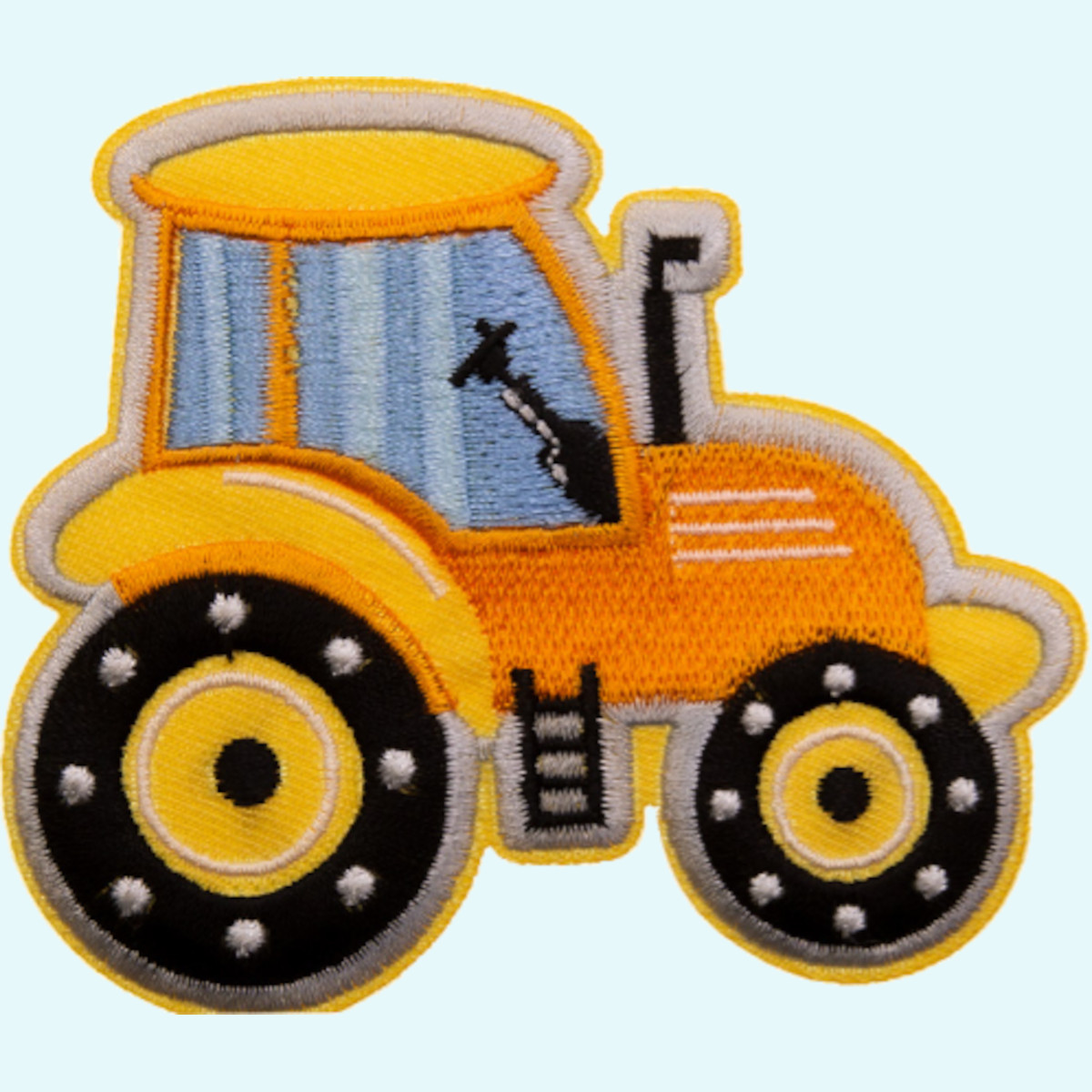 Süßer Traktor - Trecker - Baustellenfahrzeuge & Feuerwehr - Bügelapplikation Bügelbild