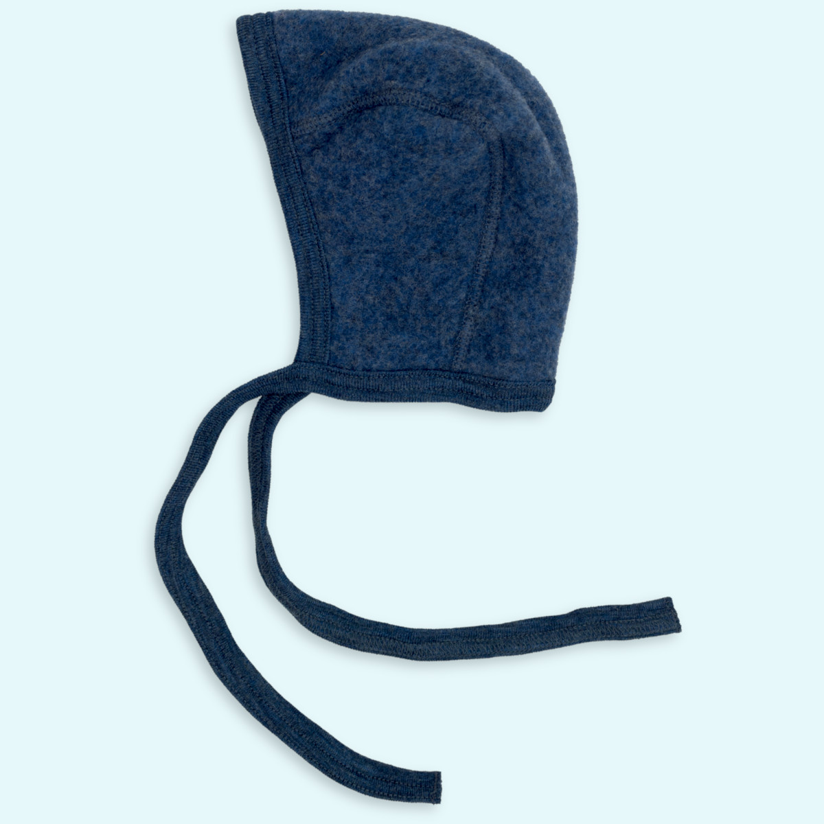 Engel Baby Mütze Wollfleece Baby Häubchen Wollfleece farbig uni IVN BEST