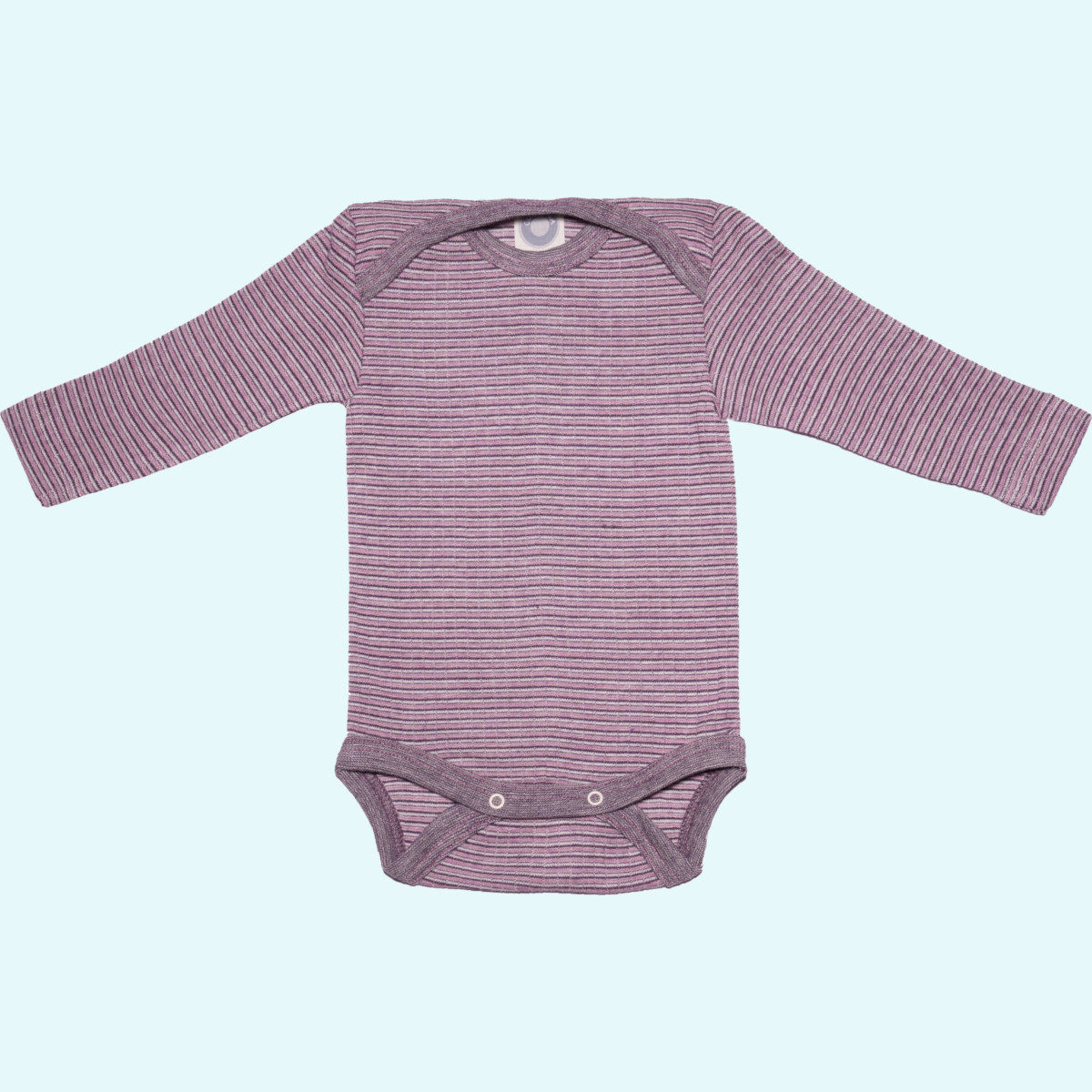 Sommer Baby Body langarm aus Wolle-Seide-Baumwolle - Cosilana Sommer Baby Body langarm aus Wolle-Seide-Baumwolle von Cosilana